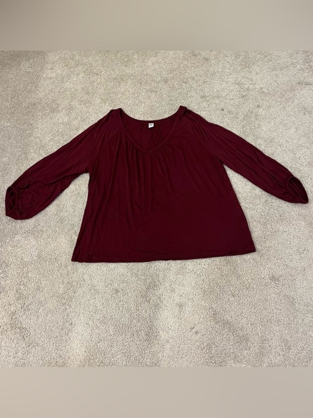 Old Navy V-neck 3/4 Length Sleeve Top
